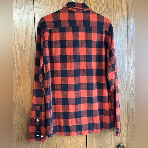 Wellen Buffalo Check Slub Flannel Shirt - Picture 2 of 4